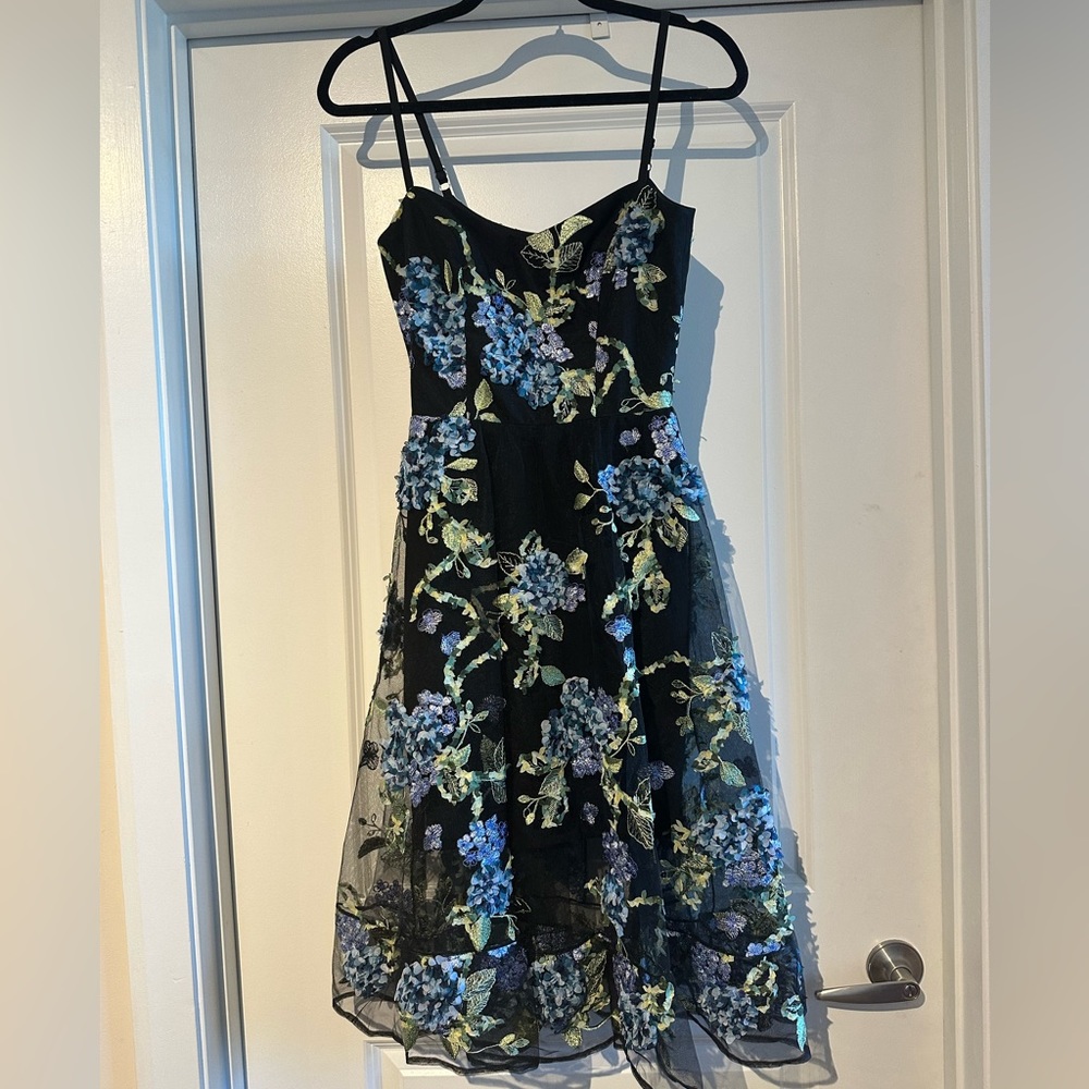 Dress the Population Black Paulette Dress Size XS EUC